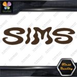Compatible Sims Wavy Snowboards Name Letters Sports Logo Decals Stickers Vinyl - Image 24