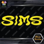 Compatible Sims Wavy Snowboards Name Letters Sports Logo Decals Stickers Vinyl - Image 5