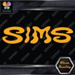 Compatible Sims Wavy Snowboards Name Letters Sports Logo Decals Stickers Vinyl - Image 6