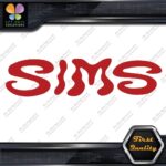 Compatible Sims Wavy Snowboards Name Letters Sports Logo Decals Stickers Vinyl - Image 8