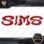 Compatible Sims Wavy Snowboards Name Letters Sports Logo Decals Stickers Vinyl - Image 9