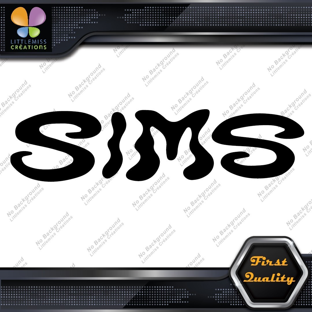 Compatible Sims Wavy Snowboards Name Letters Sports Logo Decals Stickers Vinyl 277348692231 Compatible Sims Wavy Snowboards Name Letters Sports Logo Decals Stickers Vinyl - Image 1