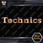 Compatible Technics Electronics Sound Systems Music Logo Vinyl Decals Stickers - Image 19