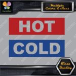 Hot & Cold Water Pipes Kit Plumbing Idenfication Set of 2 Decals Stickers Vinyl - Image 3