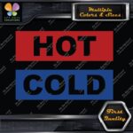 Hot & Cold Water Pipes Kit Plumbing Idenfication Set of 2 Decals Stickers Vinyl - Image 4