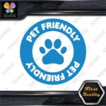 Pet Friendly Circle Door Sign Message Stores Shops Decals Stickers Vinyl - Image 11