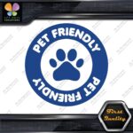 Pet Friendly Circle Door Sign Message Stores Shops Decals Stickers Vinyl - Image 12