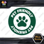 Pet Friendly Circle Door Sign Message Stores Shops Decals Stickers Vinyl - Image 16