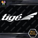 Compatible Tigé Boats Hull Water Sports Tige Name Logo Decals Stickers Vinyl