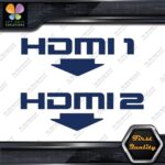 HDMI 1 and 2 Set With Arrows Ports Muffler Exhaust JDM Decals Stickers Vinyl - Image 11