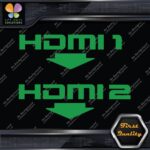 HDMI 1 and 2 Set With Arrows Ports Muffler Exhaust JDM Decals Stickers Vinyl - Image 14