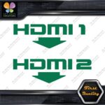 HDMI 1 and 2 Set With Arrows Ports Muffler Exhaust JDM Decals Stickers Vinyl - Image 15