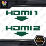 HDMI 1 and 2 Set With Arrows Ports Muffler Exhaust JDM Decals Stickers Vinyl - Image 16