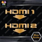 HDMI 1 and 2 Set With Arrows Ports Muffler Exhaust JDM Decals Stickers Vinyl - Image 17