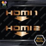 HDMI 1 and 2 Set With Arrows Ports Muffler Exhaust JDM Decals Stickers Vinyl - Image 19