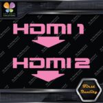 HDMI 1 and 2 Set With Arrows Ports Muffler Exhaust JDM Decals Stickers Vinyl - Image 21
