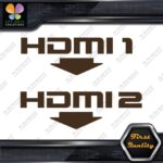 HDMI 1 and 2 Set With Arrows Ports Muffler Exhaust JDM Decals Stickers Vinyl - Image 24
