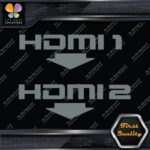 HDMI 1 and 2 Set With Arrows Ports Muffler Exhaust JDM Decals Stickers Vinyl - Image 5