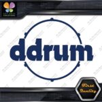 Compatible DDrum Vintage D Drums Name in Circle Musical Vinyl Decals Stickers - Image 12