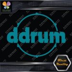 Compatible DDrum Vintage D Drums Name in Circle Musical Vinyl Decals Stickers - Image 13
