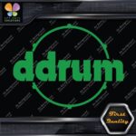 Compatible DDrum Vintage D Drums Name in Circle Musical Vinyl Decals Stickers - Image 14