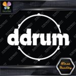 Compatible DDrum Vintage D Drums Name in Circle Musical Vinyl Decals Stickers