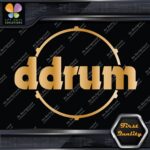 Compatible DDrum Vintage D Drums Name in Circle Musical Vinyl Decals Stickers - Image 17