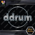 Compatible DDrum Vintage D Drums Name in Circle Musical Vinyl Decals Stickers - Image 18