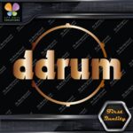 Compatible DDrum Vintage D Drums Name in Circle Musical Vinyl Decals Stickers - Image 19