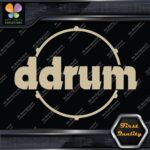 Compatible DDrum Vintage D Drums Name in Circle Musical Vinyl Decals Stickers - Image 20