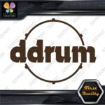Compatible DDrum Vintage D Drums Name in Circle Musical Vinyl Decals Stickers - Image 21