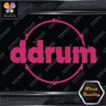 Compatible DDrum Vintage D Drums Name in Circle Musical Vinyl Decals Stickers - Image 22