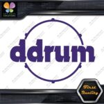 Compatible DDrum Vintage D Drums Name in Circle Musical Vinyl Decals Stickers - Image 24