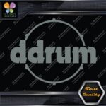 Compatible DDrum Vintage D Drums Name in Circle Musical Vinyl Decals Stickers - Image 4