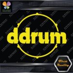 Compatible DDrum Vintage D Drums Name in Circle Musical Vinyl Decals Stickers - Image 5