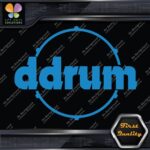 Compatible DDrum Vintage D Drums Name in Circle Musical Vinyl Decals Stickers - Image 10
