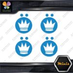 Compatible Koning Wheels Crown Emblem Pack of 4 MINI SIZE Decals Stickers Vinyl - Image 11