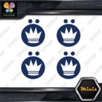 Compatible Koning Wheels Crown Emblem Pack of 4 MINI SIZE Decals Stickers Vinyl - Image 12