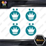 Compatible Koning Wheels Crown Emblem Pack of 4 MINI SIZE Decals Stickers Vinyl - Image 13