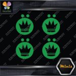 Compatible Koning Wheels Crown Emblem Pack of 4 MINI SIZE Decals Stickers Vinyl - Image 14