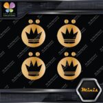 Compatible Koning Wheels Crown Emblem Pack of 4 MINI SIZE Decals Stickers Vinyl - Image 17