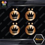 Compatible Koning Wheels Crown Emblem Pack of 4 MINI SIZE Decals Stickers Vinyl - Image 19