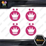 Compatible Koning Wheels Crown Emblem Pack of 4 MINI SIZE Decals Stickers Vinyl - Image 20