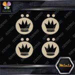 Compatible Koning Wheels Crown Emblem Pack of 4 MINI SIZE Decals Stickers Vinyl - Image 23