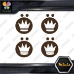Compatible Koning Wheels Crown Emblem Pack of 4 MINI SIZE Decals Stickers Vinyl - Image 24