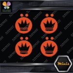 Compatible Koning Wheels Crown Emblem Pack of 4 MINI SIZE Decals Stickers Vinyl - Image 8