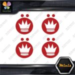Compatible Koning Wheels Crown Emblem Pack of 4 MINI SIZE Decals Stickers Vinyl - Image 9