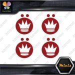 Compatible Koning Wheels Crown Emblem Pack of 4 MINI SIZE Decals Stickers Vinyl - Image 10