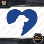 Golden Retriever Heart Shape Silhouette Dogs Head Love Decals Stickers Vinyl - Image 12