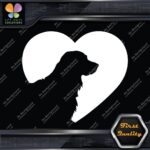 Golden Retriever Heart Shape Silhouette Dogs Head Love Decals Stickers Vinyl - Image 7